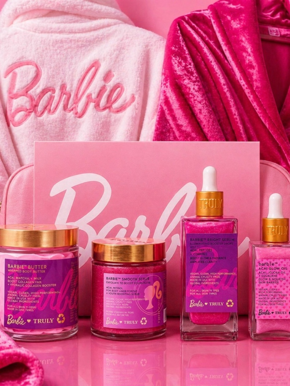 DISCONTINUED Truly x Barbie Limited Edition Full Set NIB-A BARBIE ROBE INCLUDED!